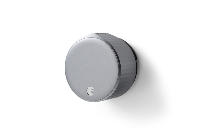 Silver August Wi-Fi Smart Lock interior retrofit unit